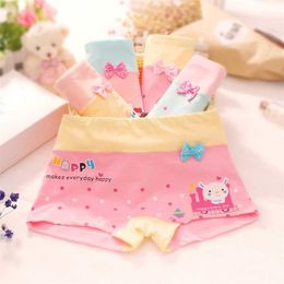 arrived Girls Underwear Fashion Kids cotton character children short boxer panties 5pcs/lot 2-10year 211122