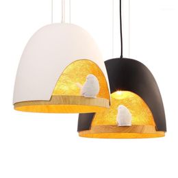 Nordic Resin Birdcage Pendant Lights Art Modern Art Living Room Dining Bedroom Bird Nest Kitchen Cucina El Aisle Lamps Lamps Fixtures