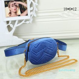 Designer- Women Crossbody Bags Lady Handbags Waist Bag Velvet Bag Purse Belt Female Designer Waistpacks