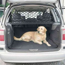 Car Dog Barrier Seat Net Organiser Universal Stretchy Auto Backseat Storage 210924