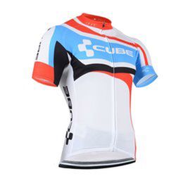 CUBE Pro team Men's Cycling Short Sleeves jersey Road Racing Shirts Riding Bicycle Tops Breathable Outdoor Sports Maillot S210052803