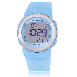 !!! Top Fashion Women Sports Watches Waterproof 100m Ladies Jelly LED Digital Watch Swimming Diving Hand Clock Montre Femme 210616