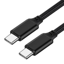 USB-C to USB-C Data Cable PD 100W 5A Fast Charger Double Type C USB Cables Male to Male For sumsung N20 Mobile Hard Disk Type-C