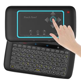 дистанционный пульт дистанционного управления bluetooth Скидка H20 Universal Backlight TouchPad Keyboard Air Wireless Mouse Пульт дистанционного управления для Android TV Box / Mini PC / TV Bluetooth Mouse Hot