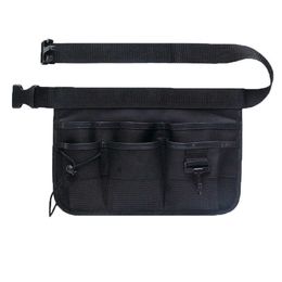 Waist Bag Belt Pouch Waist Pocket Heavy Duty Oxford Tool Apron with 7 Pockets Electrician Gardening Tool Fanny Pack Heuptas 210708