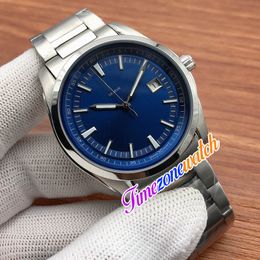 42mm Overseas Watches 4500V/110A-B126 4500V/110A-B128 Blue Dial Miyota 8215 Automatic Mens Watch Date 316L Stainless Steel Bracelet High Quality Timezonewatch E155