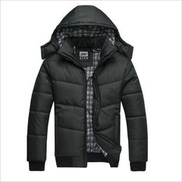 Wholesale Designer For men jacket Jackket Men Winter Jacket Big Size M-3XL Arrival Casual Slim Cotton With Hooded Parkas Casaco Masculino