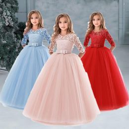 Girl's Dresses Christmas Party Dress For Teenage Girl Birthday Children Evening Ball Gowns Wedding Bridesmaid Girls Formal Costume