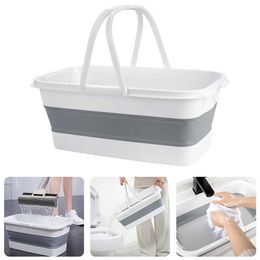 Portable Foldable Basin Camping Car Wash Bucket Wash Basin Mop Bucket Home Outdoor Tools Folding thickened folding bucket