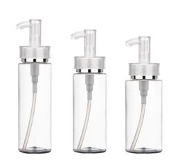 2021 new 120ml 160ml 200ml Plastic cosmetic packaging PET lotion pump bottle high-end sub-bottling acrylic pump bottle