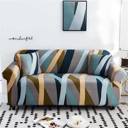string printed sofa protector covers for living room elastic stretch slipcover sectional corner 1/2/3/4-seater 211116