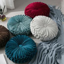 Cushion/Decorative Pillow 35CM Round Chair Cushion Throw PP Cotton Pumpkin Shape Seat Pad For Home Car Office Floor Memory Foam Tatami