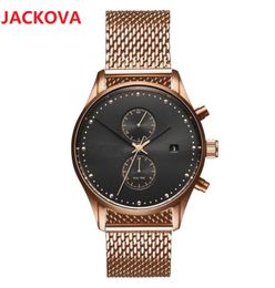 High quality mens watch 42mm All the dials work stopwatch watches quartz movement pilot chronometre nylon fabric time waterproof clock table
