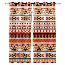 Curtain & Drapes Aztec Traditional Patterns Ethnic Room Curtains Large Window Living Bathroom Bedroom Decor Kids Treatment