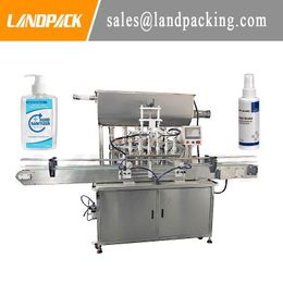 Automatic High Speed Multifunction Hand Sanitizer Alcohol Liquid/Water/Milk/Tea Bottle Filling and Packing Machine