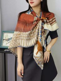 2021 Women Winter Cashmere Scarf Female Luxury Pashmina Shawl Foulard 132*132cm Q0828