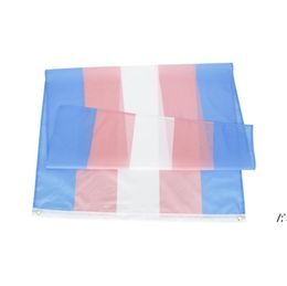 Rainbow Flag Banner 3x5fts 90x150cm LGBT Pride Trans Transgender Flag Lesbian Gay Bisexual Pansexual Ready JJA12538