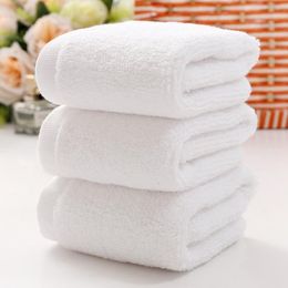 Towel 10pcs/lot White Face Good Quality Small Hand Towels Kitchen El Restaurant Kindergarten Home Cotton Supplies