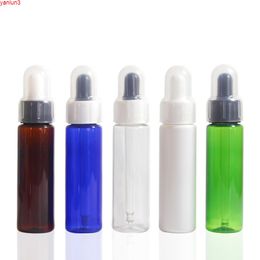 30ml Plastic PET Essential Oil Bottle Cap Rubber Head Dropper Cosmetic Packaginggood qty