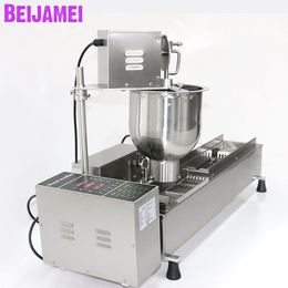 BEIJAMEI Automatic Donut Making Machine Mini Donuts Maker Fryer Stainless Steel Commercial Doughnut Frying Forming Machines