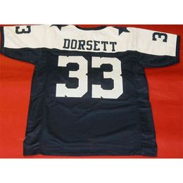 Mitch Custom Football Jersey Men Youth Women Vintage TONY DORSETT Rare High School Size S-6XL or any name and number jerseys