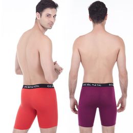 Underpants 4Pcs/pack Boxer Men Underwear Modal Male Breathable Shorts Boxers Long Men's Boxershorts Clothing Plus