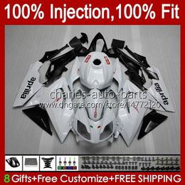 Injection Body For Aprilia RS4 RS-125 RSV RS 125 RR 125RR 06-11 Pearl White 34No.12 RSV-125 RSV125 RS125 R 06 07 08 09 10 11 RSV125RR 2006 2007 2008 2009 2010 2011 Fairings