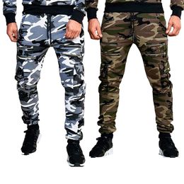 Fashion Mens Camouflage Overalls Jogging Pants Sweatpants Joggers Men Cargo Pants