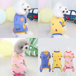 Thickened four-legged Dog Apparel new pet small and medium-sized dogs clothes simple clothing Bomei pets autumn winter warm