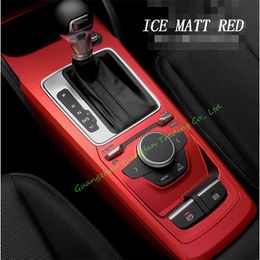 For AUDI Q2 2018-2021 Interior Central Control Panel Door Handle 3D 5D Carbon Fibre Stickers Decals Car styling Accessorie