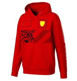 F1 Formula One Racing Suit Hooded Sweater Team Uniforms Men's and Women's Car Standard Workwear Plus Velvet Casual Sport308M