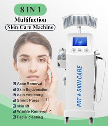 8 In 1 hydro Microdermabrasion facial machine machine multifunction oxygen jet peel spary skin care spa wrinkle removal and ance blackhead remove equipment