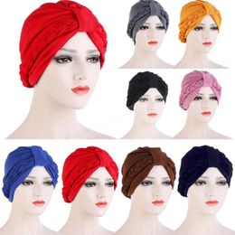 Head Scarf for Muslim Women Solid Turban Braids Bonnet Hijab Cap Inner Hijab Beanies Skullies Femme Musulman Arab Wrap Turbantes