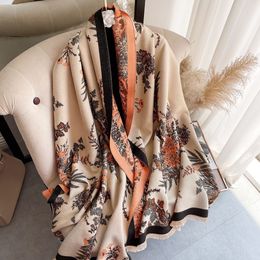 2021 New Cashmere Scarf Women Printed Warm Winter Blanket Echarpe High Quality Pashmina Shawl and Wrap Large Bufanda