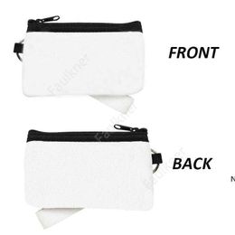Sublimation Blank Credit Card Holder Storage Bags Heat Transfer Print Neoprene Purse with Lanyard Wristlet Wallets Handbags DAF20