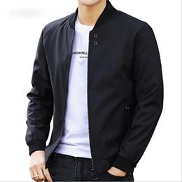 Men's Slim Fit Bomber Jacket with Zipper - Fashionable Hip Hop Pilot mens coats and jackets for Work and Outdoor Activities