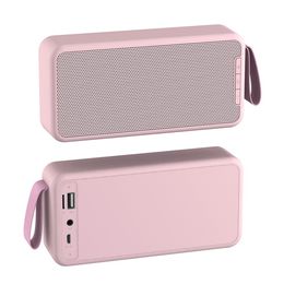 2021 new Bluetooth Music Bass Speaker Waterproof Portable Wireless Loudspeaker Support TF Card FM Radio Aux Input