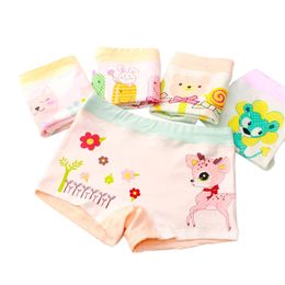 6 Pcs/Lot Girls Boxer Breathable Cotton Material Kids Girls Underwear for Baby Panties 3 5 7 9 Children's Clothing 211122