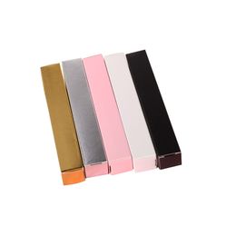 Lip gloss tube Paper box glaze hose pink packing carton Cosmetics eyeliner pencil mascara empty Package case small long thin boxes Customised golden silver white