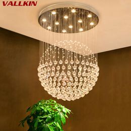 Chandeliers LED K9 Modern Crystal ChandeliersLight Fixture Luxury Crystalline Chandelier Lighting Indoor Home Decocation Hanging Lamps