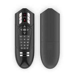 2.4G Gyroscope Voice Air Mouse 31 Keys IR Learning Smart Voice Remote Controller R1 with Microphone for HTPC Android TV Box PK G30S