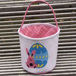 500pcs Portable Festive Easter Egg Storage Basket Bucket Bunny Rabbit Ears Bucket Handbag Cute Gift Bags By Sea DAP446