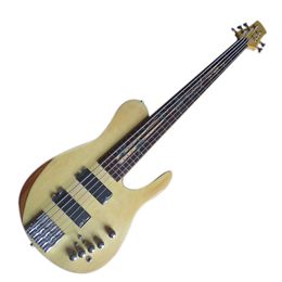 Factory Outlet-5 Strings Neck-thru-body DragonflyElectric Bass Guitar with Rosewood Fingerboard,Logo/Color Can be Customised