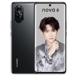 Original Huawei Nova 8 5G Mobiltelefon 8 GB RAM 128 GB ROM 256 GB ROM Kirin985 Octa Core 6,57 Zoll Vollbild 64 MP AI NFC Face ID Smart-Handy