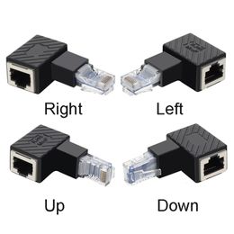 90 Degree Ethernet LAN RJ45 Male to Female Converter Extender Adapter Cat5 Network Cable Connector Wholesale XBJK2107