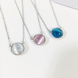 Red Trees Brand Opal Necklace 925 Silver Fine Jewelry 925 Sterling Silver Choker Necklace For Women Gift Drop Shipping With Box Q0531