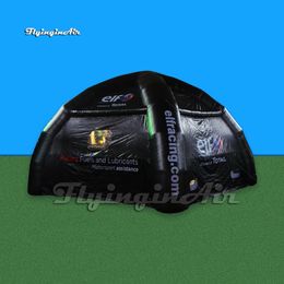 Advertising Inflatable Tent 6m/8m Portable Black Trade Show Dome Tent Air Blow Up Lounge With Custom Printing For Exhibition