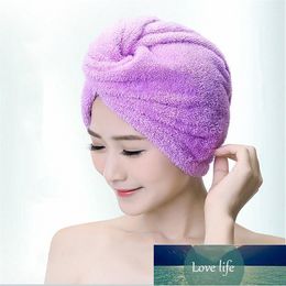 Shower Caps D&P 25x68cm Monolayer Girl's Hair Drying Hat Bath Microfiber Solid Towel Cap Super Absorption Water Turban Dry Cap1 Factory price expert design Quality