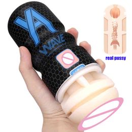 NXY Sex Masturbators 16cm Male Masturbator 3d Anal Mouth Vaginal for Man 18 Real Pussy Penis Pump Glans Sucking Cock Exerciser Erotic Toys Adults 220127