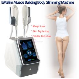 Two Handpieces High intensity EMT Tech EMSlim Body Slimming Machine For Muscle Building Buttock Lift And Fat Burn
